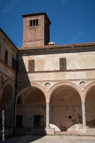 Pavia San Lanfranco church rural rock ancient vision panorama photo