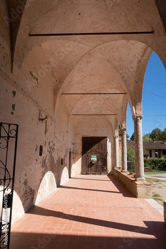 Obraz na płótnie Pavia San Lanfranco church rural rock ancient vision panorama w salonie
