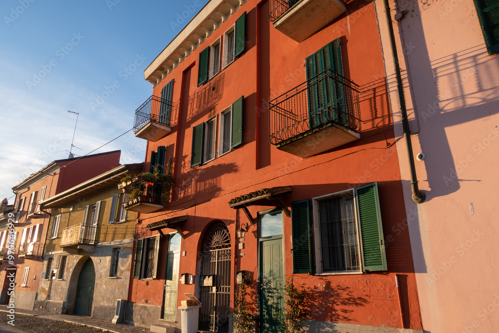 Pavia Ticino hamlet village country people characteristic view