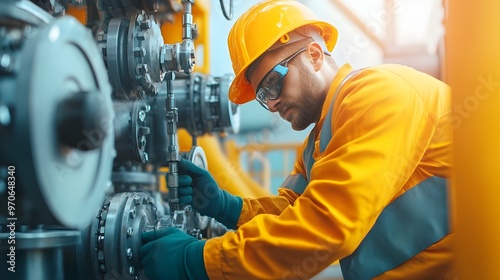 Engineers Inspecting and Repairing Valves at Water Distribution Facility