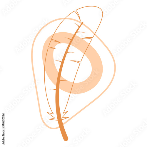 Abstract Boho Feather