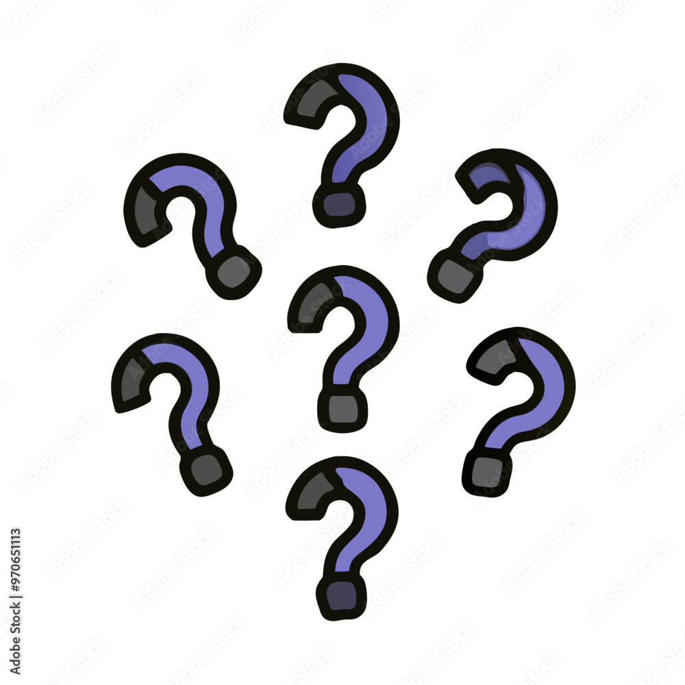 question, question marks arranged in a circle, icon, vector design question, question marks arranged in a circle, icon, vector design