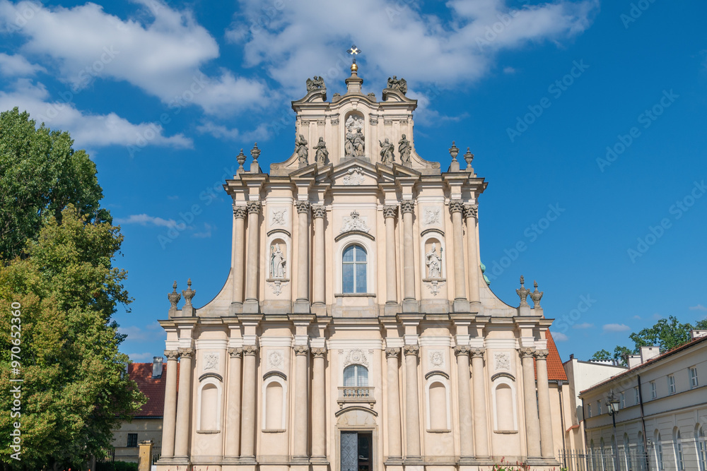 Church of St. Joseph of the Visitationists. Visitationist Church. August 9, 2024. Warsaw, Poland. Church of St. Joseph of the Visitationists. Visitationist Church. August 9, 2024. Warsaw, Poland.