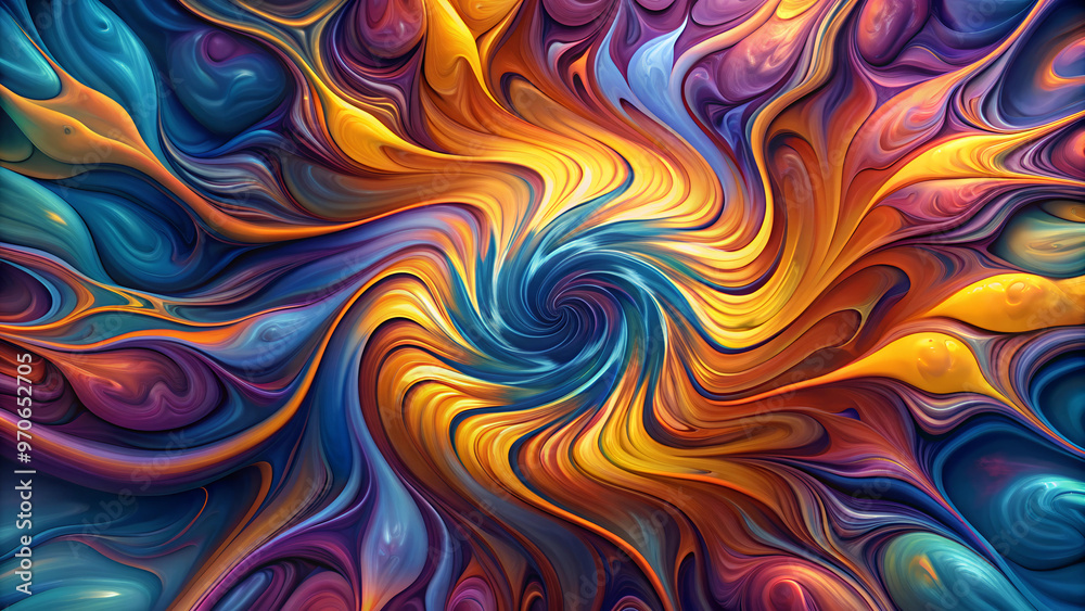Abstract Flowing Paint Background with Vivid Colors Abstract Flowing Paint Background with Vivid Colors