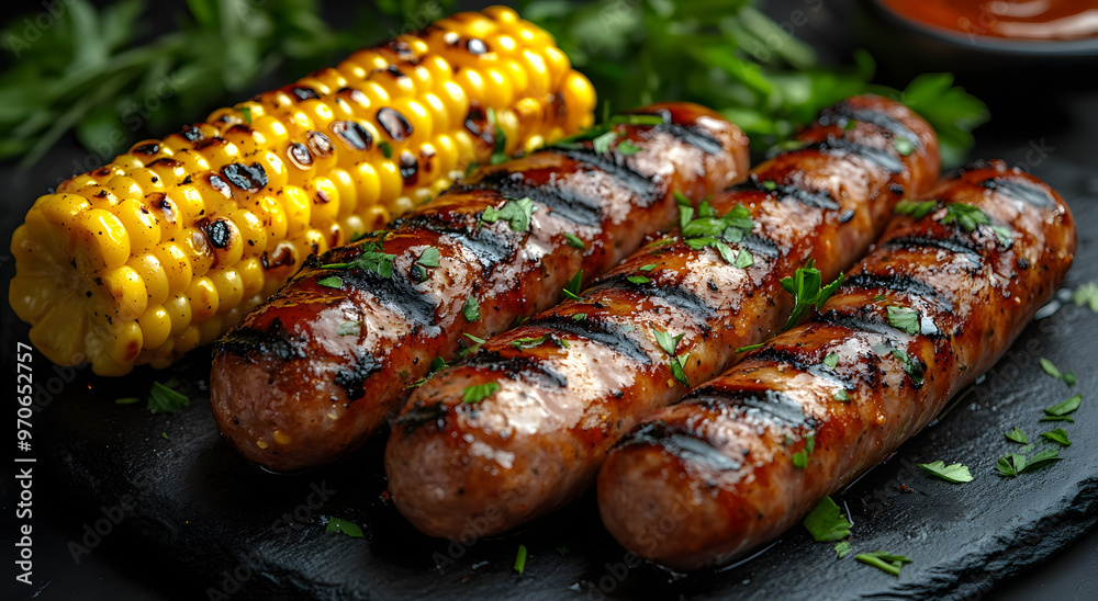 “Close-up of Delicious Smoky Sausage Kebabs on a Wooden Skewer, Grilled to Perfection and Ready for Serving at a Barbecue, Highlighting the Flavorful and Juicy Texture of Savory Outdoor Grilling”
“Close-up of Delicious Smoky Sausage Kebabs on a Wooden Skewer, Grilled to Perfection and Ready for Serving at a Barbecue, Highlighting the Flavorful and Juicy Texture of Savory Outdoor Grilling”