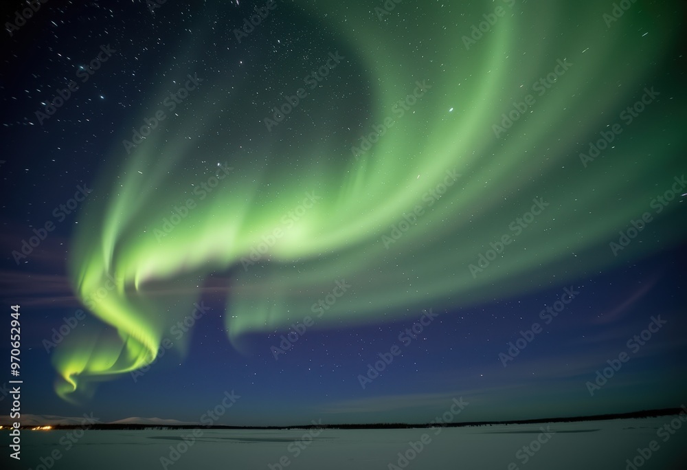 Obraz premium blue planet with space