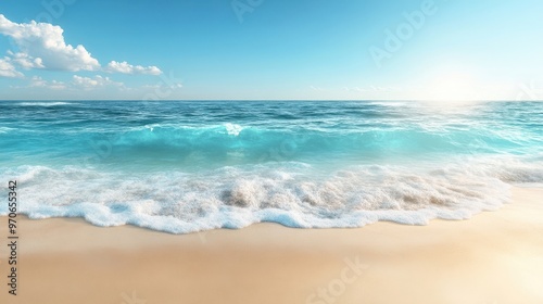 The Ocean Waves at Sunrise