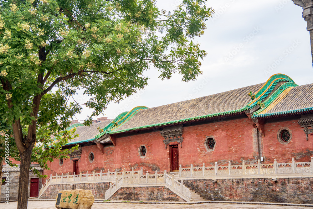 Ancient architecture of Houtu Temple in Jiexiu, Jincheng, Shanxi, China Ancient architecture of Houtu Temple in Jiexiu, Jincheng, Shanxi, China