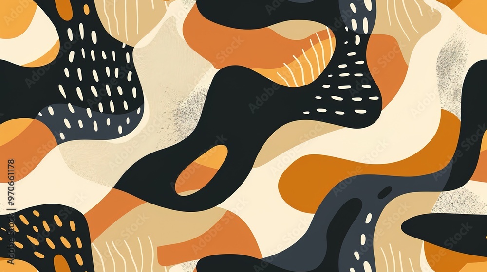 custom made wallpaper toronto digitalAbstract shape pattern wallpaper
