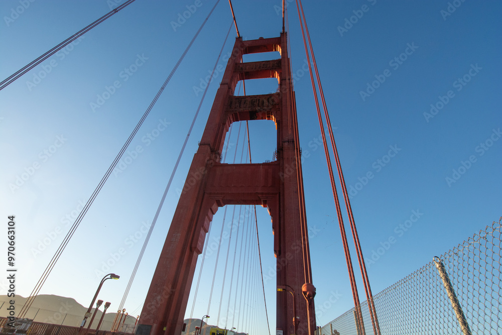 View of golden gate bridge in california, san francisco, united states. View of golden gate bridge in california, san francisco, united states.