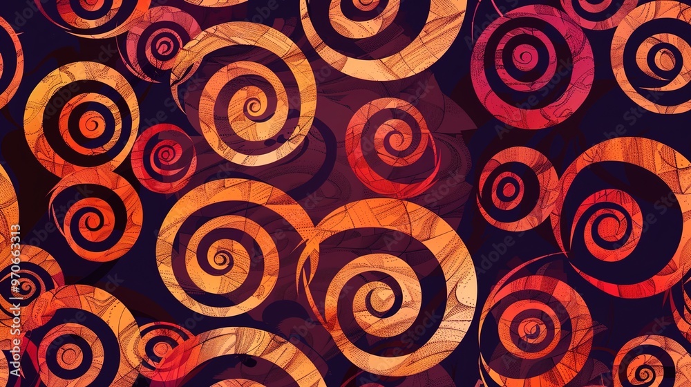 Spiral pattern wallpaper Spiral pattern wallpaper