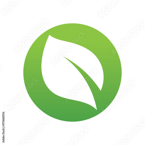 Leaf green nature logo and symbol vector