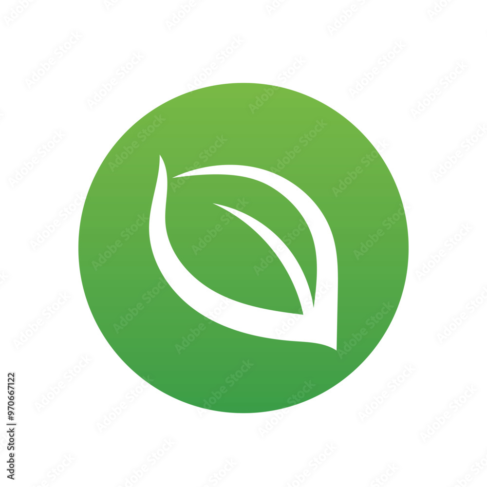 Leaf green nature logo and symbol vector Leaf green nature logo and symbol vector