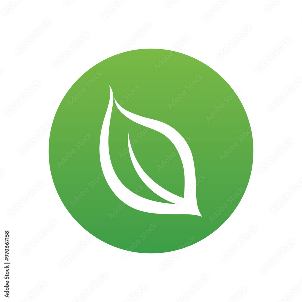 Leaf green nature logo and symbol vector Leaf green nature logo and symbol vector