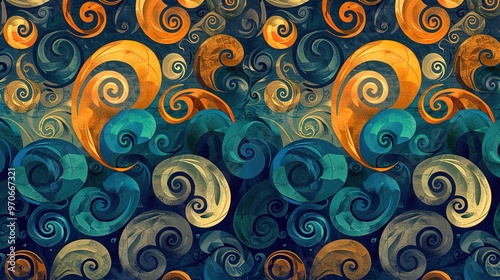 Swirl pattern wallpaper