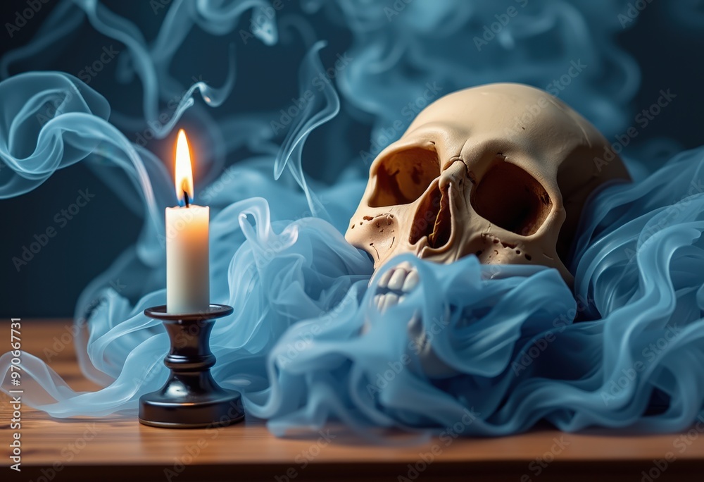 burning candle on a dark background burning candle on a dark background