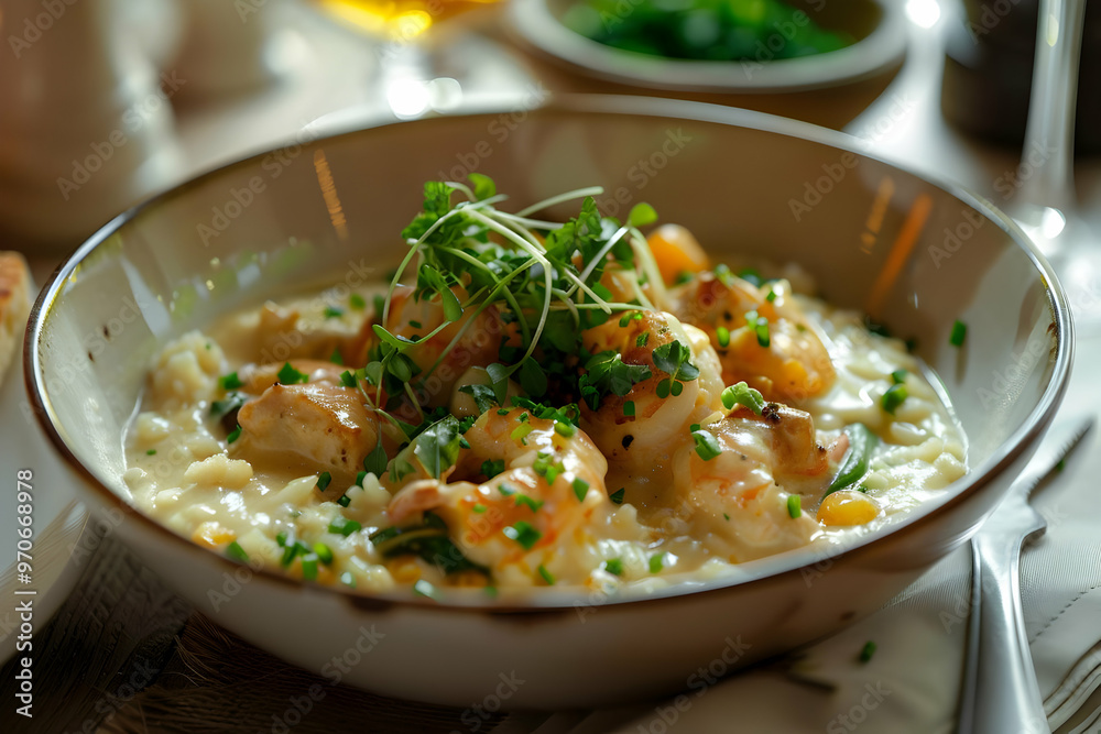 Creamy Shrimp Risotto Photo - A Bowl of Comfort Food Creamy Shrimp Risotto Photo - A Bowl of Comfort Food