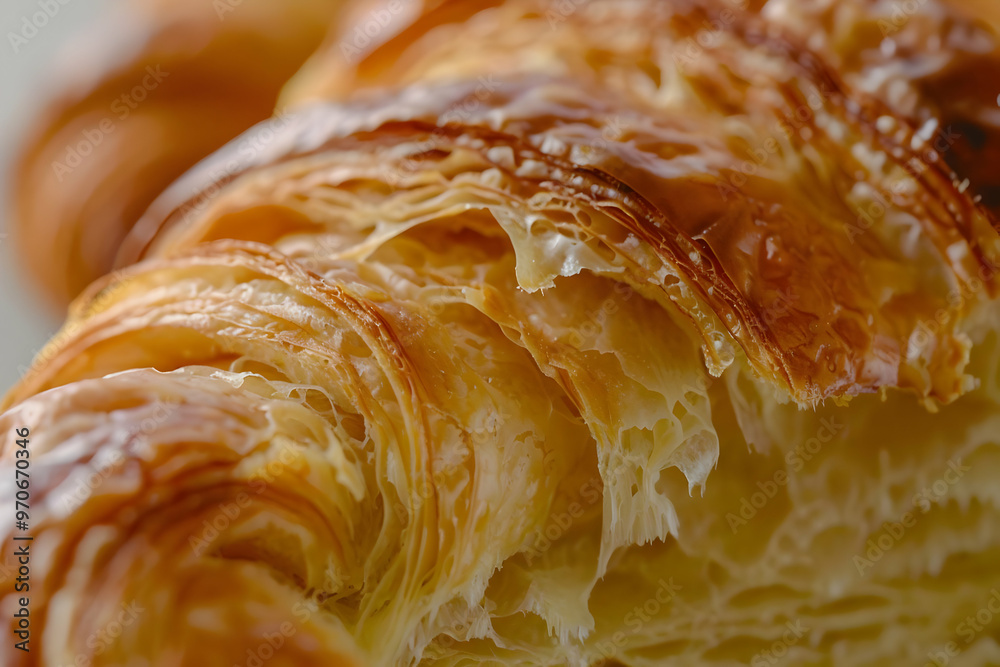 Golden Brown Flaky Croissant Pastry Photo Golden Brown Flaky Croissant Pastry Photo