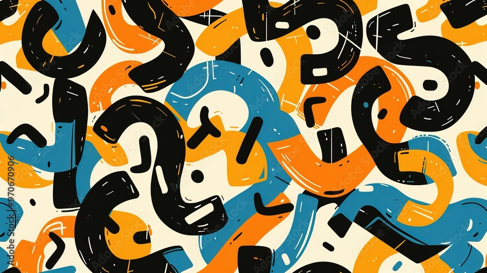 Bold typography pattern wallpaper Bold typography pattern wallpaper