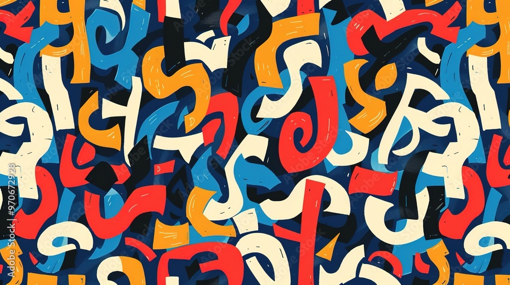Bold typography pattern wallpaper Bold typography pattern wallpaper