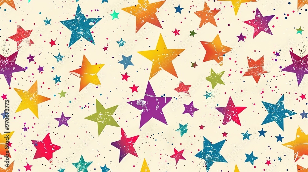Star pattern seamless wallpaper