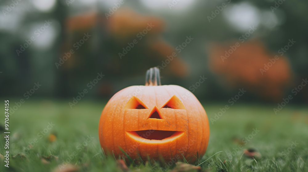 Obraz premium jack o lantern pumpkin