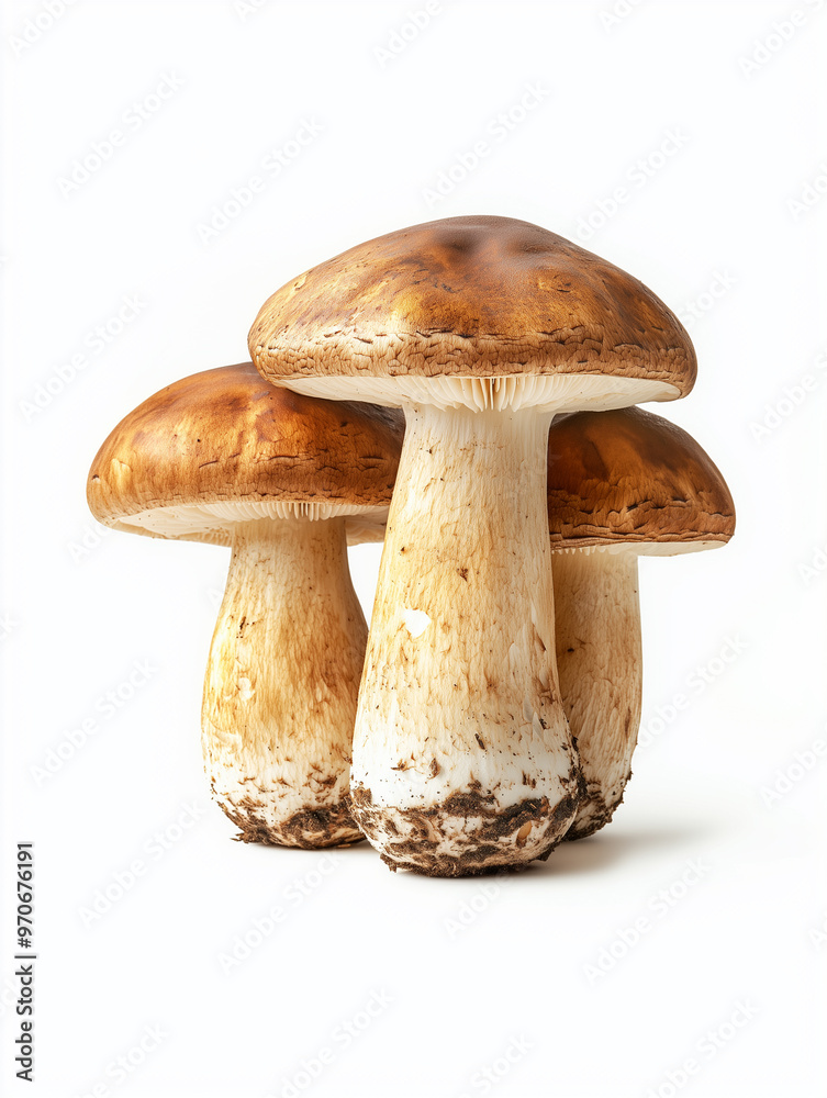 boletus mushrooms isolated on white background boletus mushrooms isolated on white background