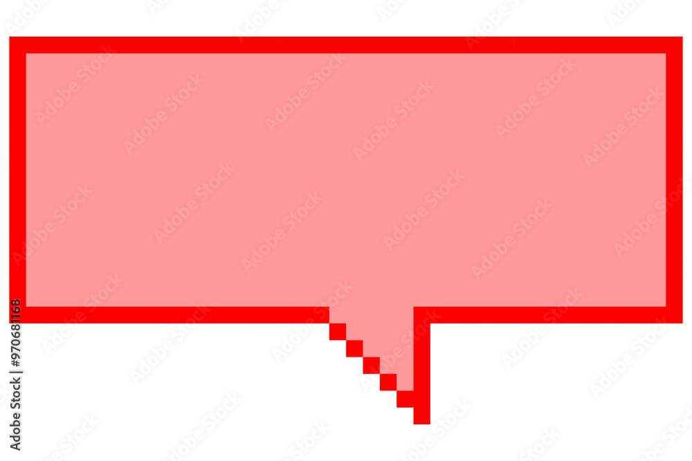red bubble speech pixel 8 bit png red bubble speech pixel 8 bit png