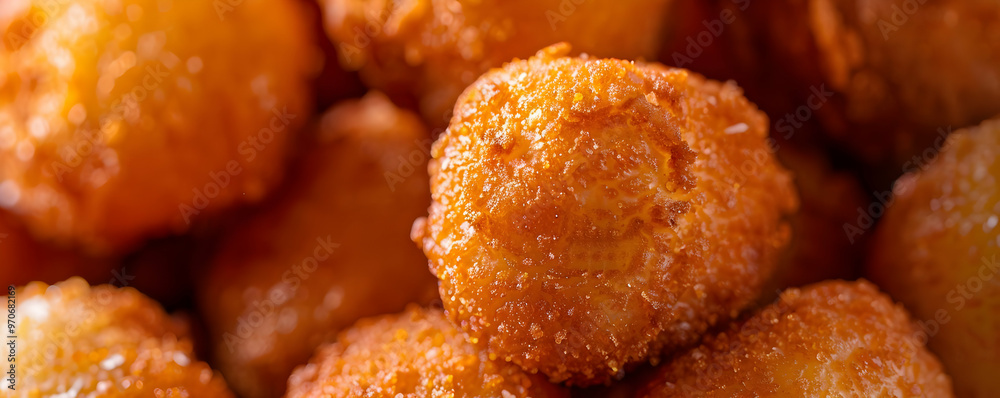 Close-Up Photo of Golden Fried Chicken Balls Close-Up Photo of Golden Fried Chicken Balls