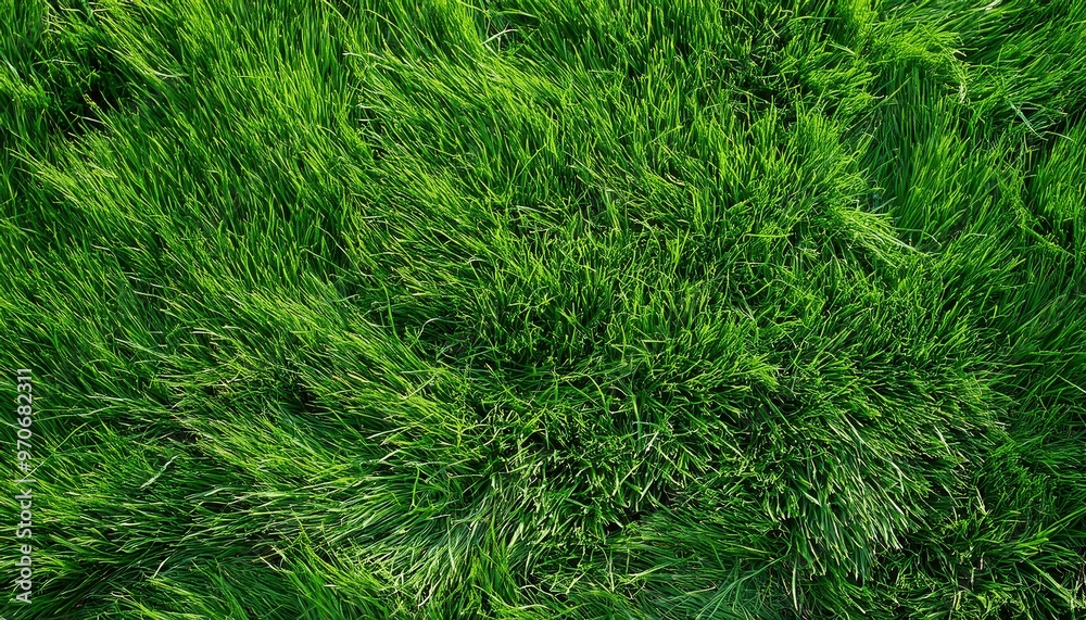 Fototapeta premium Green grass background. Generated image