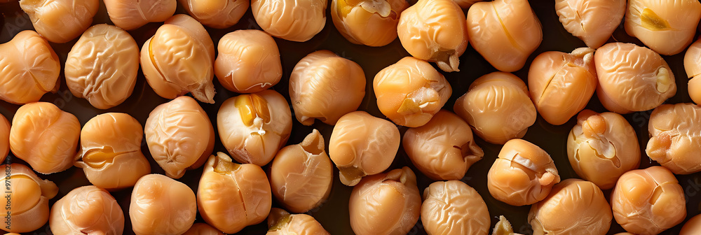 Photo of Chickpeas Close Up - Chickpea Texture Photo of Chickpeas Close Up - Chickpea Texture
