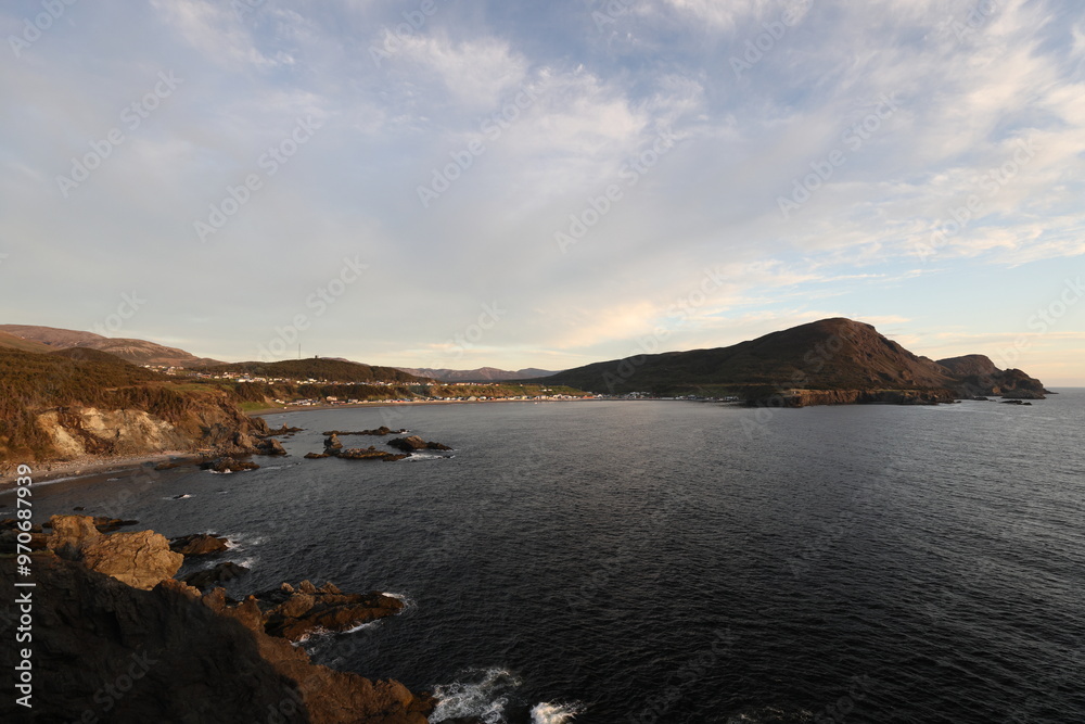 sunset in Trout River Bay Newfoundland Canada sunset in Trout River Bay Newfoundland Canada