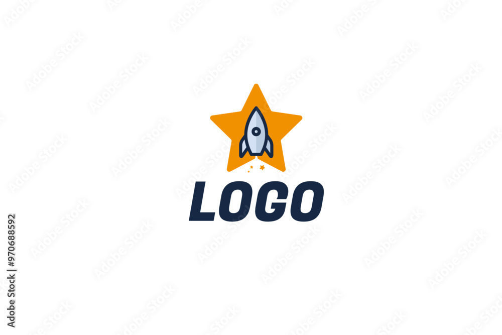 Rocket-Startup Logo Template-02-22