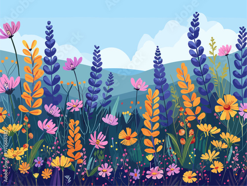 Wildflower Symphony: A Vibrant Tapestry of Nature's Beauty and Diversity