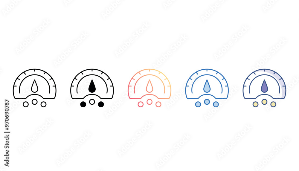 Speedometer icon design with white background stock illustration Speedometer icon design with white background stock illustration