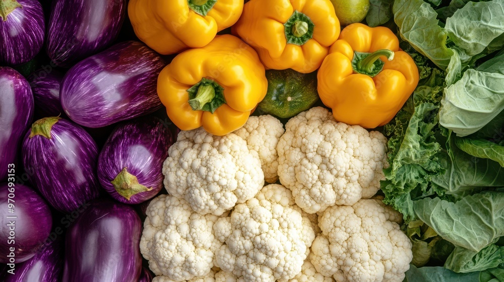 The Colorful Vegetable Arrangement The Colorful Vegetable Arrangement