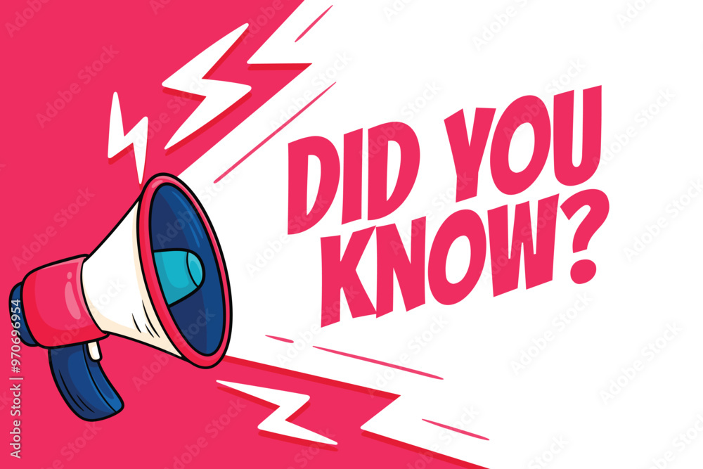 Fotografia vector modern did you know interesting facts background design