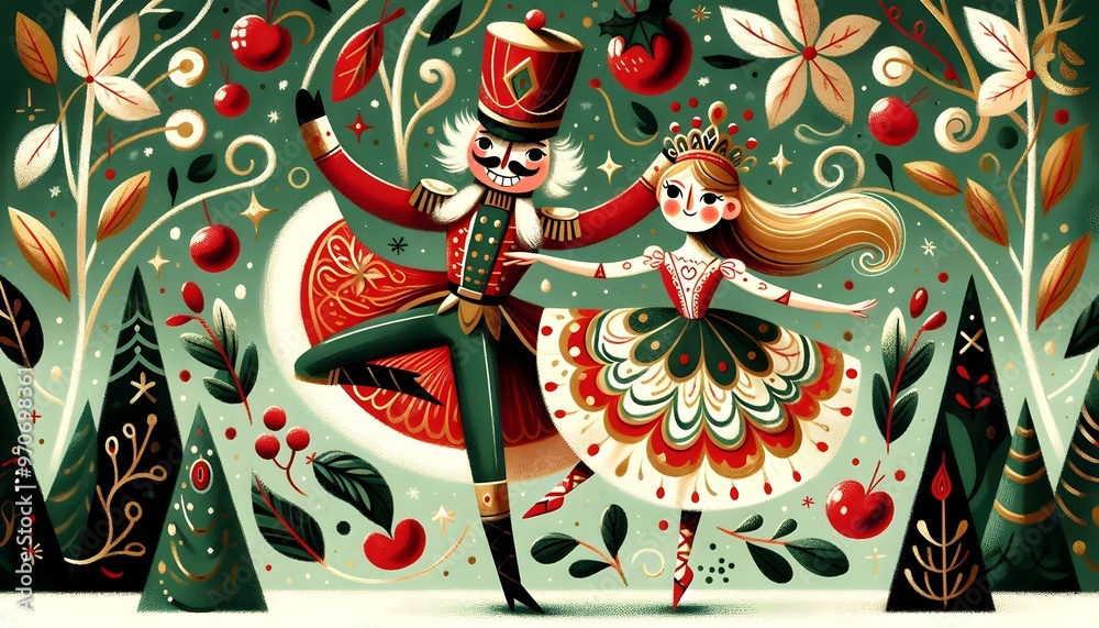 Nutcracker Festivo: Magia Navideña Ilustrada Nutcracker Festivo: Magia Navideña Ilustrada