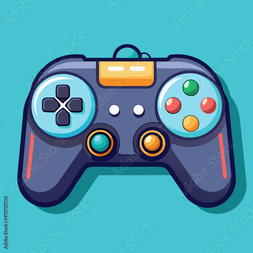 game joystick controller gamepad vector illustration