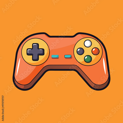 game joystick controller gamepad vector illustration