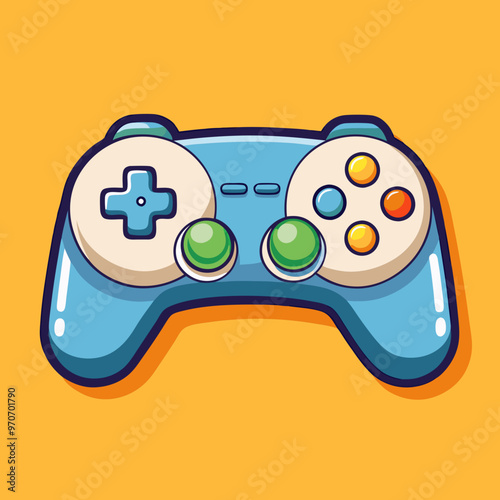 game joystick controller gamepad vector illustration