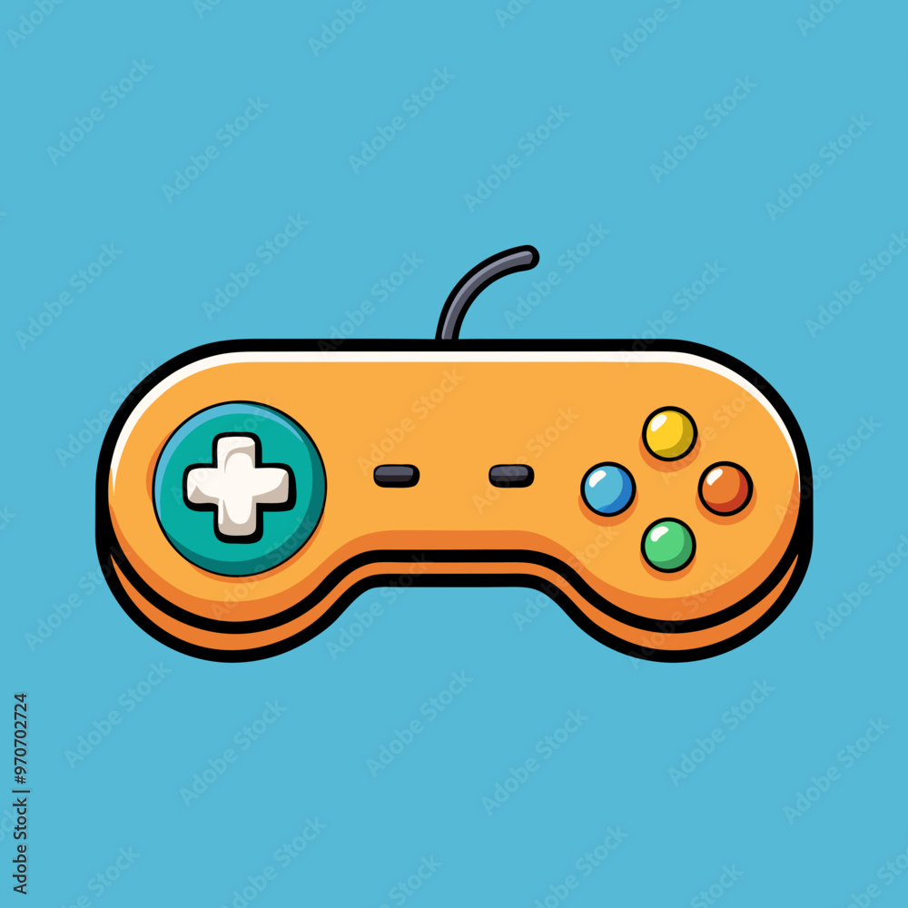 vector illustration of joystick controller game vector illustration of joystick controller game