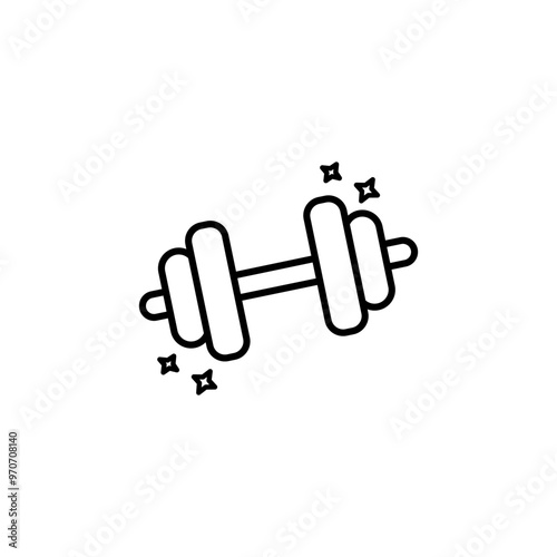 Gym or power icon. bodybuilder icon vector. bodybuilder sign. web design and mobile design.