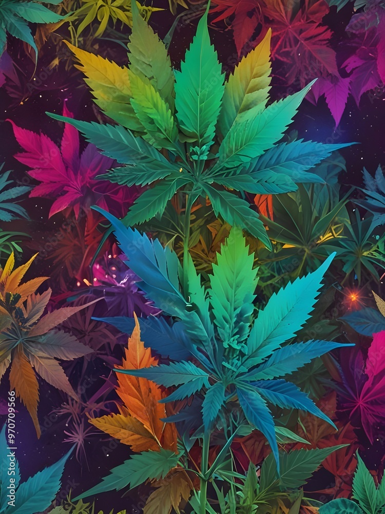 Cannabis Flower and Leaves Cannabis Flower and Leaves