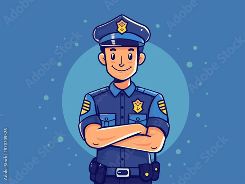 Cartoon Safety Officer: A Symbol of Responsibility and Leadership