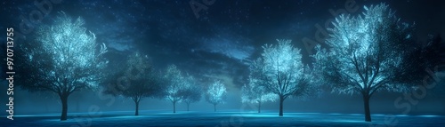 Bioluminescent Trees Illumi...