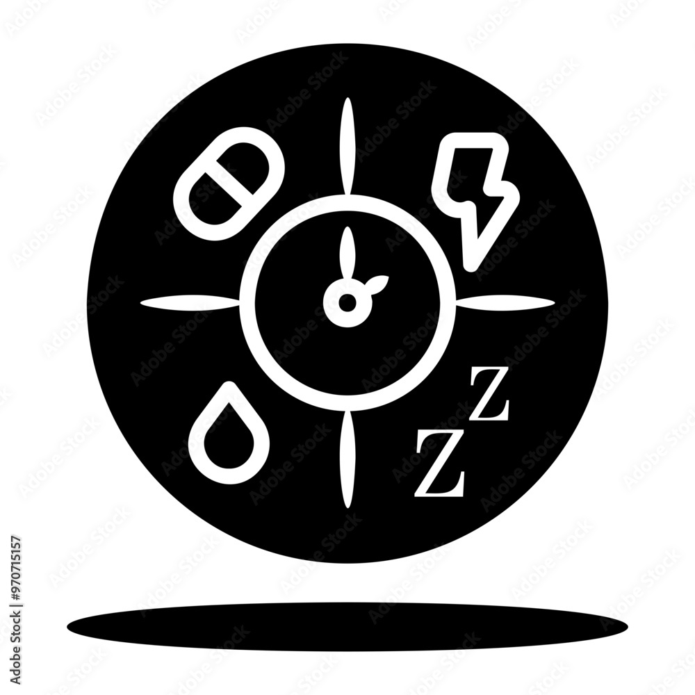 Obraz premium cycle Solid icon