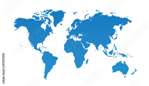 Cartoon pictures of world map on white background. All countries of the world in  Modern colors. Can use for printing, website, presentation element, textile. Vector illustration.