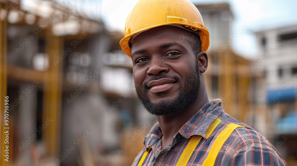 Smiling Construction Worker Smiling Construction Worker