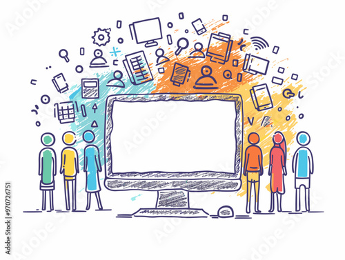 Cartoonish Digital Divide: Depicting the Inequality in Tech Access through a Gap in Computer Usage